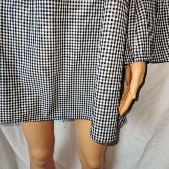 Women's 3X Boho, Hippie, Lacy, Large Bell Sleeves, Embordered Top cotton - Picture 9 of 16